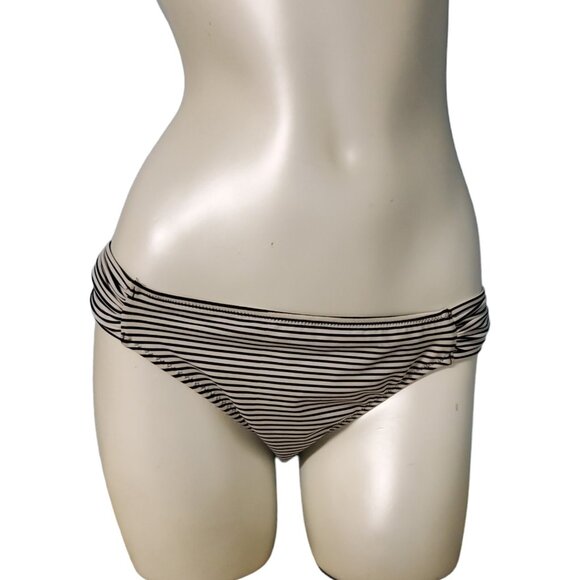 Victoria's Secret Swimwear Bikini Bottom Women Size Medium Striped The Knockout - Picture 1 of 9